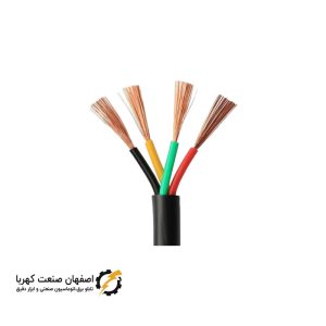 کابل افشان چهار رشته سایز 4 در 0.5 کلاف 100 متری
